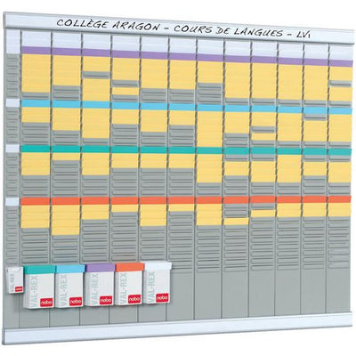 T-kaart jaarplanner nobo 12pan 32sleuf