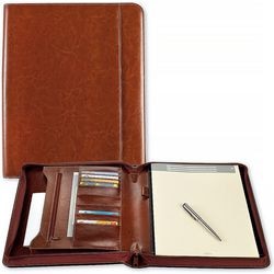 Cartella portadocumenti Brepols Palermo Luxury A4 in similpelle con cerniera marrone
