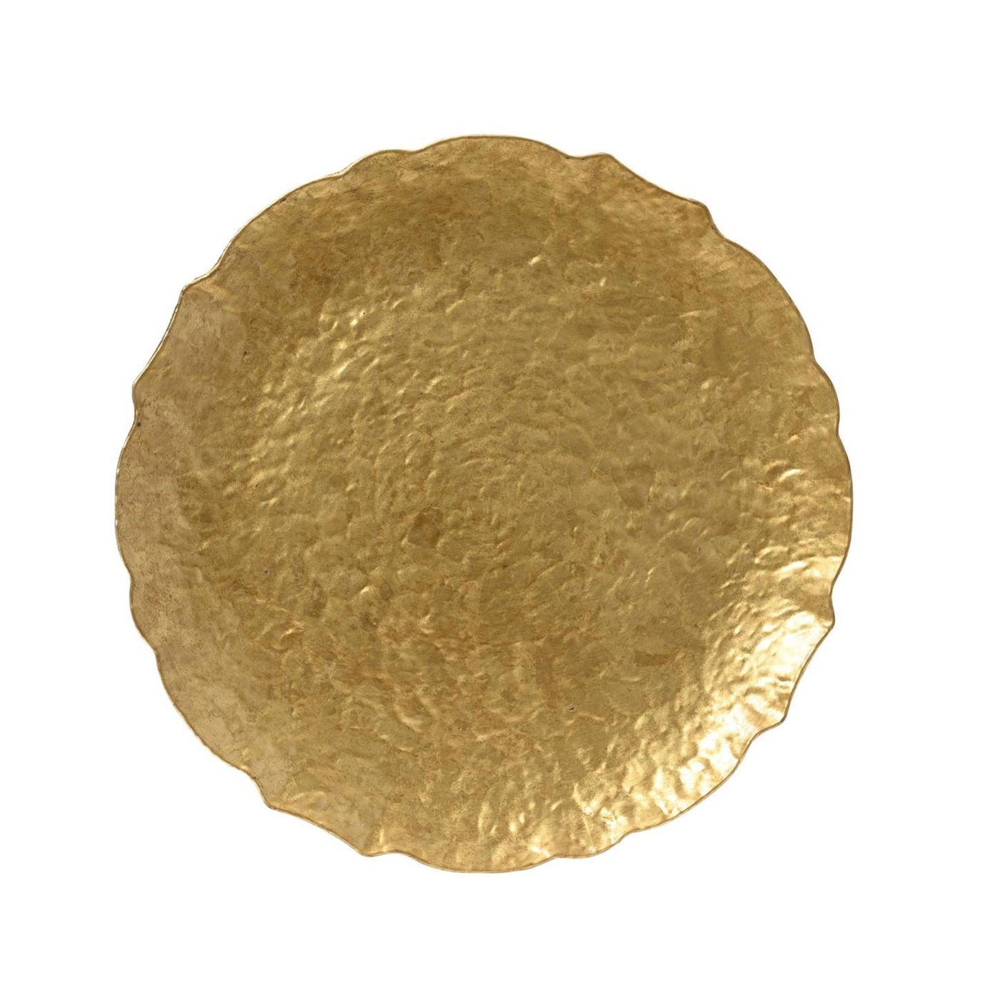 Piatto decorativo Decoris in plastica effetto percussion ã˜33 cm oro