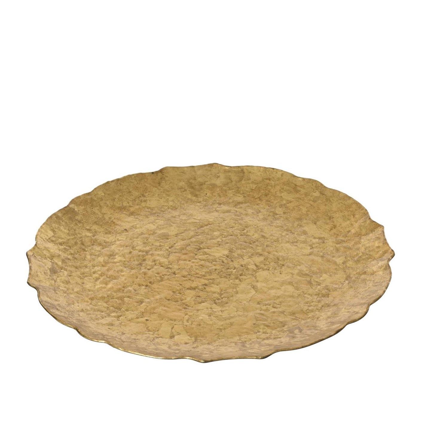 Piatto decorativo Decoris in plastica effetto percussion ã˜33 cm oro