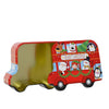 Decoris bus di Natale in latta 19x15,5x7cm