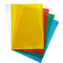 Cartelle a L resistenti in pp a4 trasparente 100 pezzi