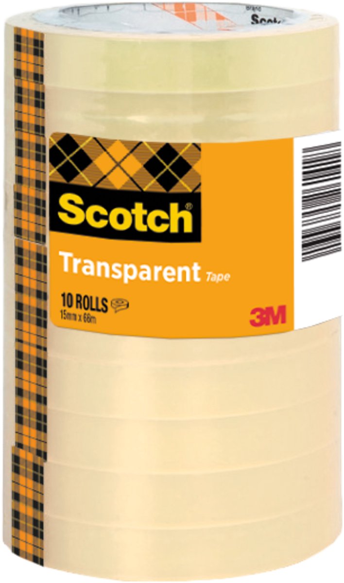 Nastro adesivo Scotch 508 15mmx66m trasparente 10 rotoli