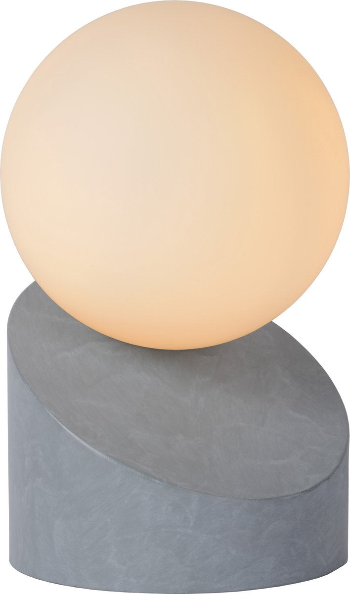 Lucide len - lámpara de mesa - ø 10 cm - 1xg9 - gris - japandi