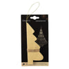 Decoris Colgante navideño Árbol de Navidad papel beige 15cm