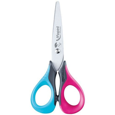 Schaar blister maped 693500 sensoft linkshandig 13cm assorti