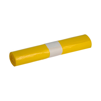 Bolsa de basura powersterko recy amarillo 58x100cm t23 70 litros 20 rollos de 25 piezas