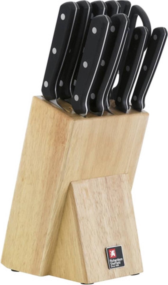 Richardson Sheffield - set coltelli da cucina - incluso ceppo coltelli - 10 pezzi - in confezione regalo