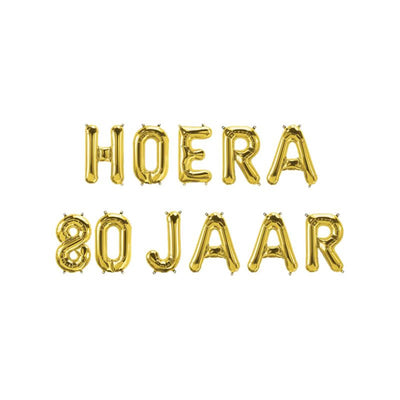 Ghirlanda di palloncini foil Paperdreams - evviva 80 anni