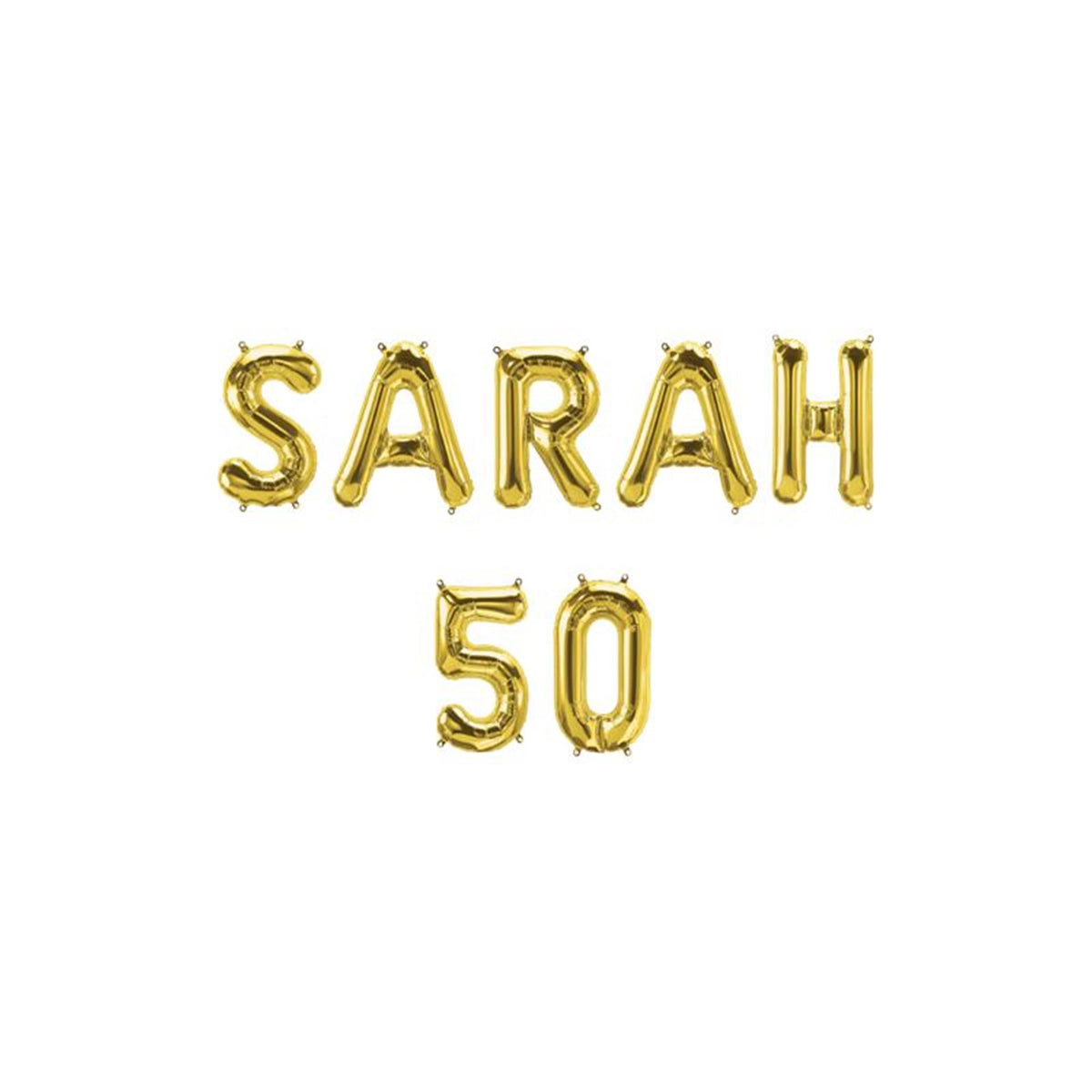 Paperdreams foil balloon garland - sarah 50