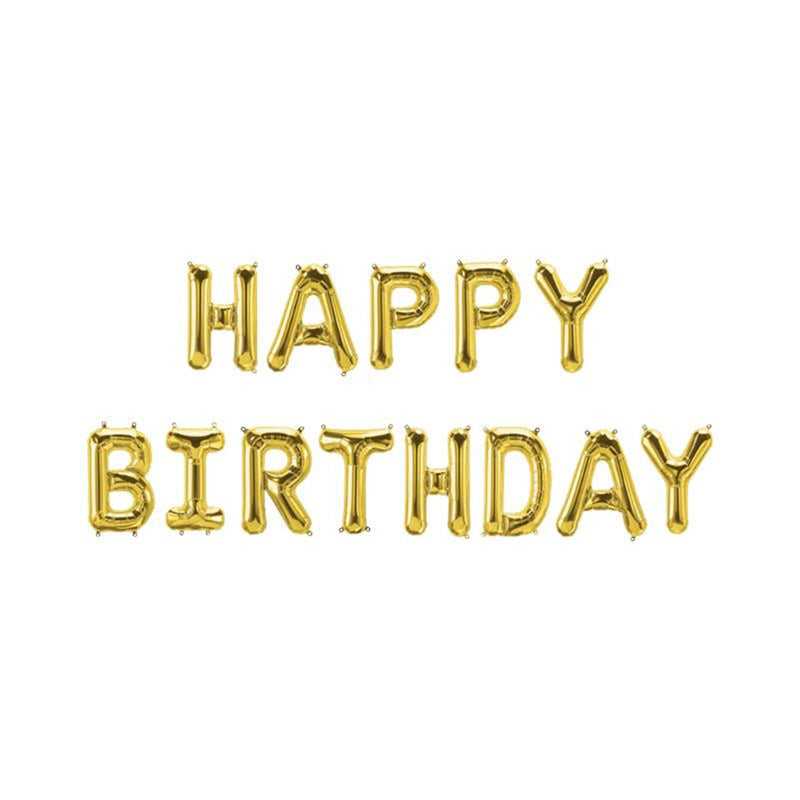 Paperdreams folie ballon slinger - happy birthday