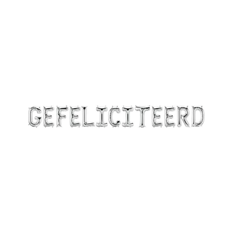 Paperdreams folie ballon slinger - gefeliciteerd