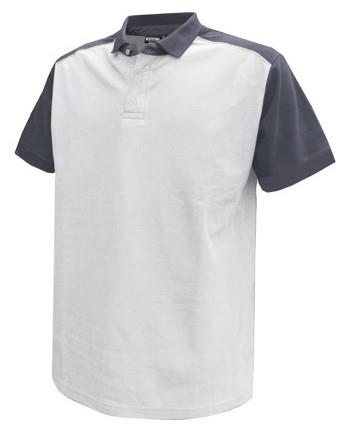 Polo Dassy Cesar cotone bianco grigio m
