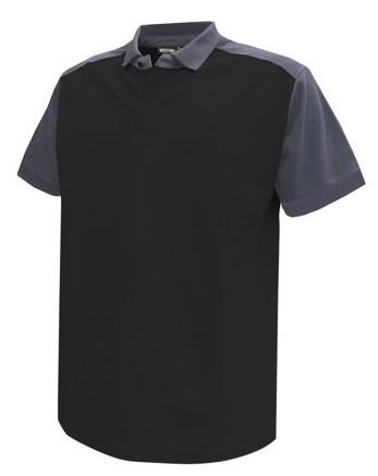 Polo Dassy Cesar algodón negro gris s