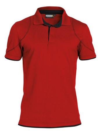 Polo Dassy orbital rosso nero m