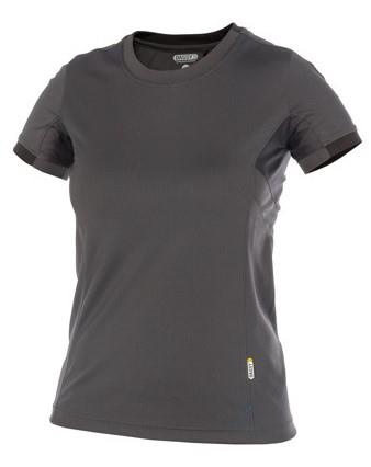 T-shirt Dassy nexus donna grigio nero xs