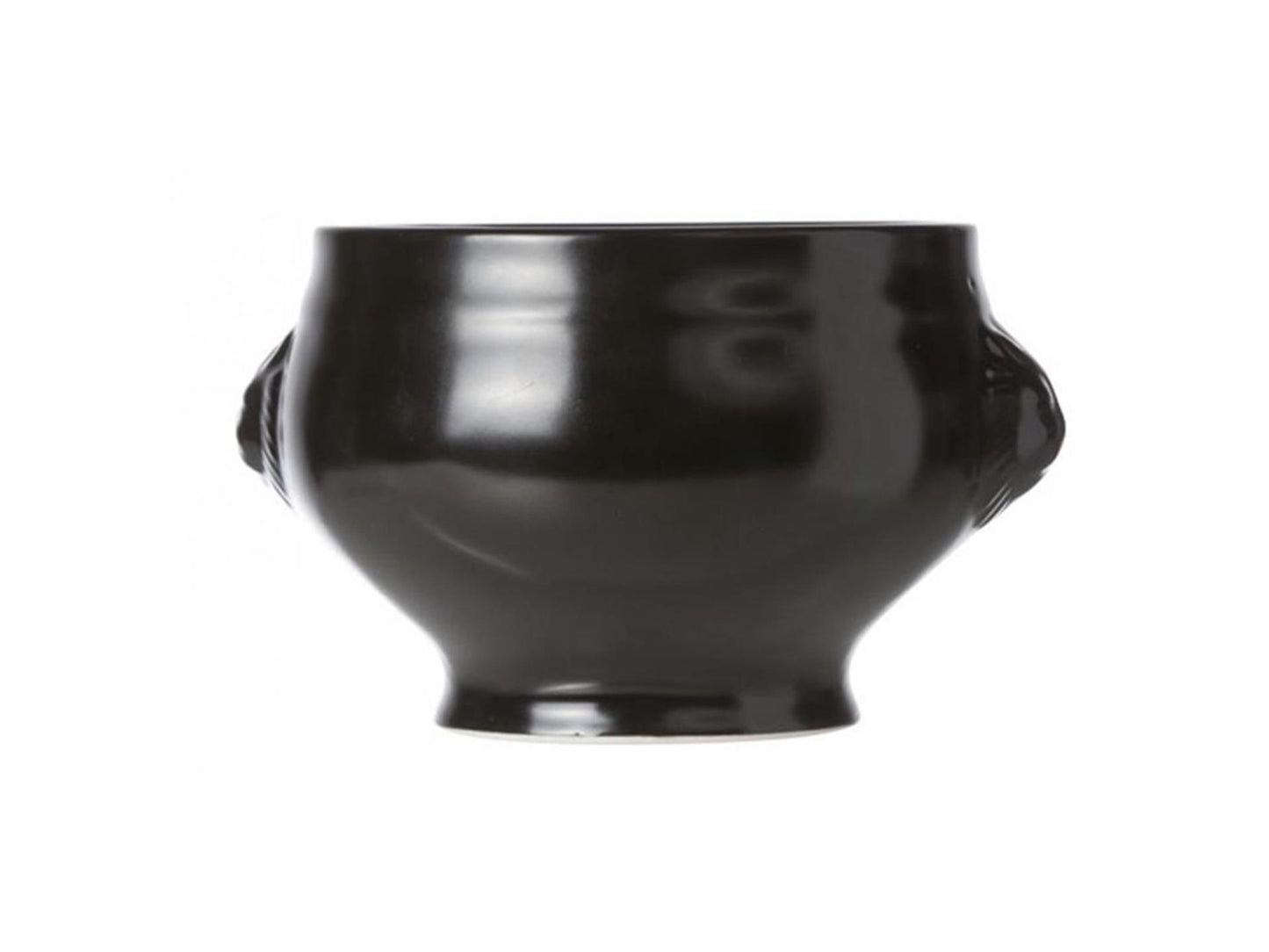 Cosy trendy soepkom leeuwenkop zwart