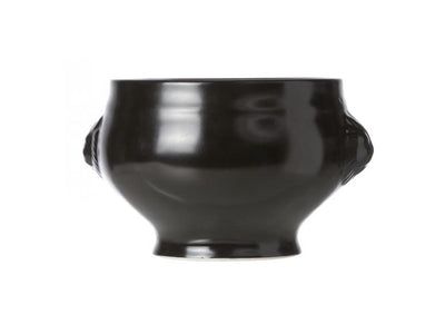Testa del leone di zuppa di zuppa nera