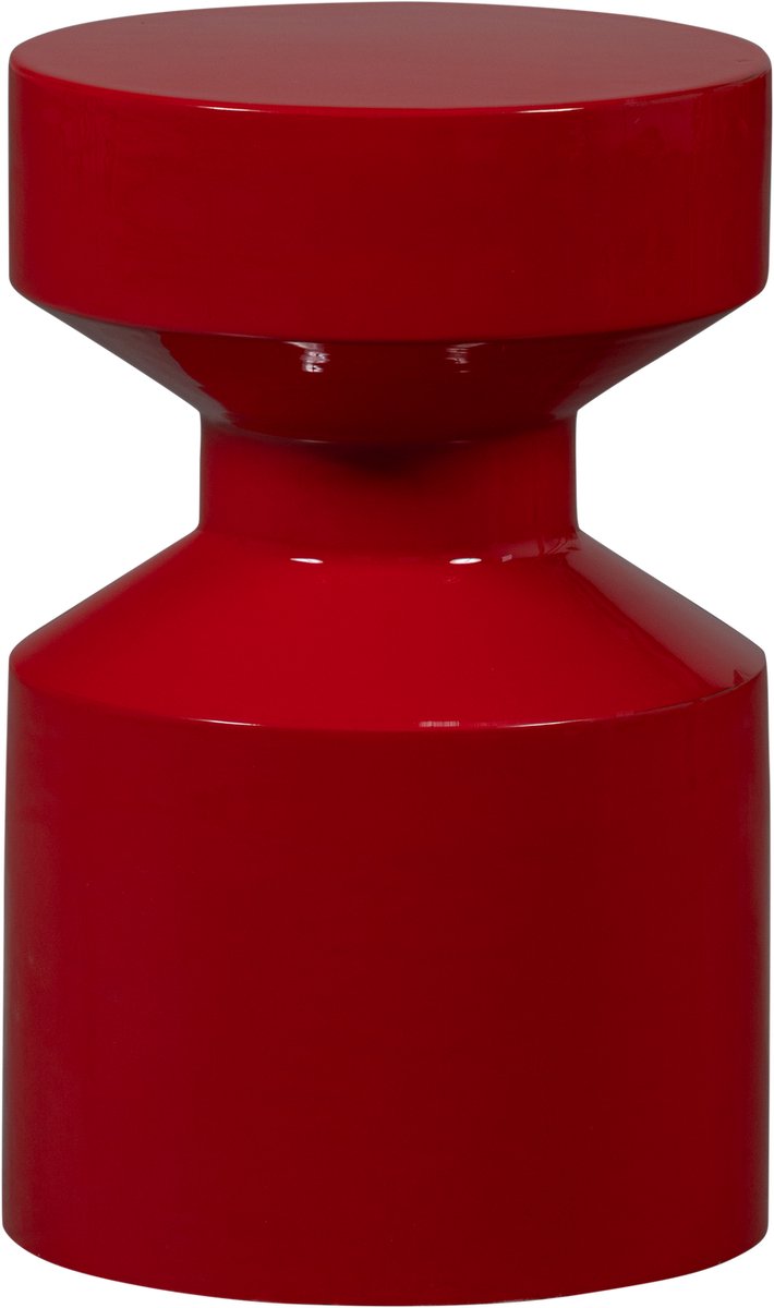 Woood ferry bijzettafel - metaal - rood - 47x30x30