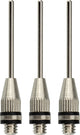 Aghi per pompa Avento - acciaio - argento - 5 mm - 3 pezzi