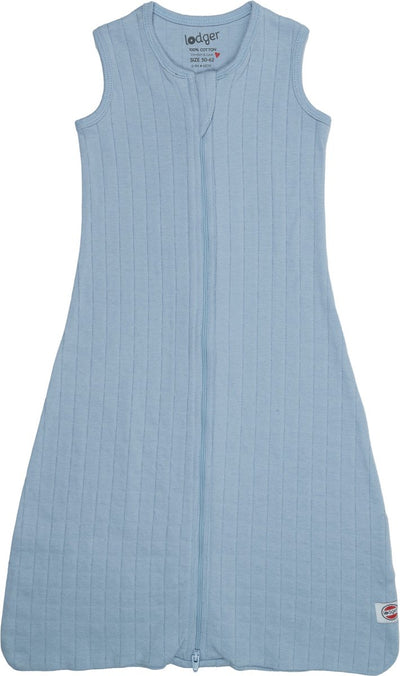 Lodger hopper - hydrofiele slaapzak baby - blauw - 0.3 tog - 80cm - biologisch katoen - zomerslaapzak babyslaapzak