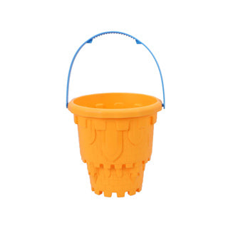 Castle Bucket con maniglia Blu assorbita, verde, rosso e arancione
