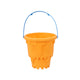 Castle Bucket con maniglia Blu assorbita, verde, rosso e arancione
