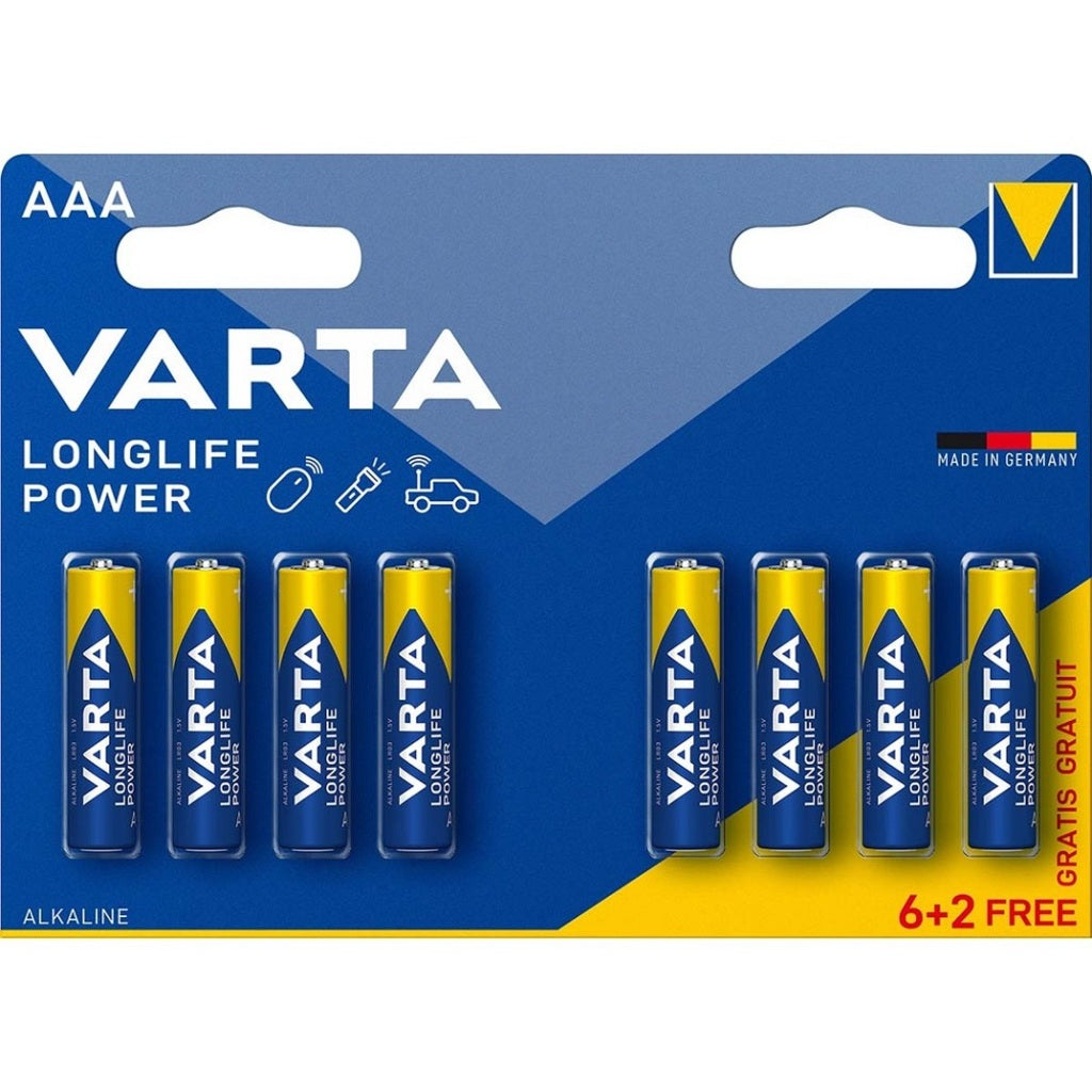 Batt Va Longlife Power LR03 AAA Pencil Krt A 8