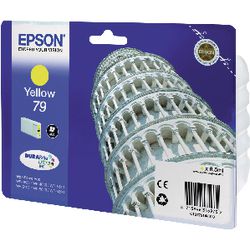 Cartucho de tinta epson 79 original c13t79144010 amarillo