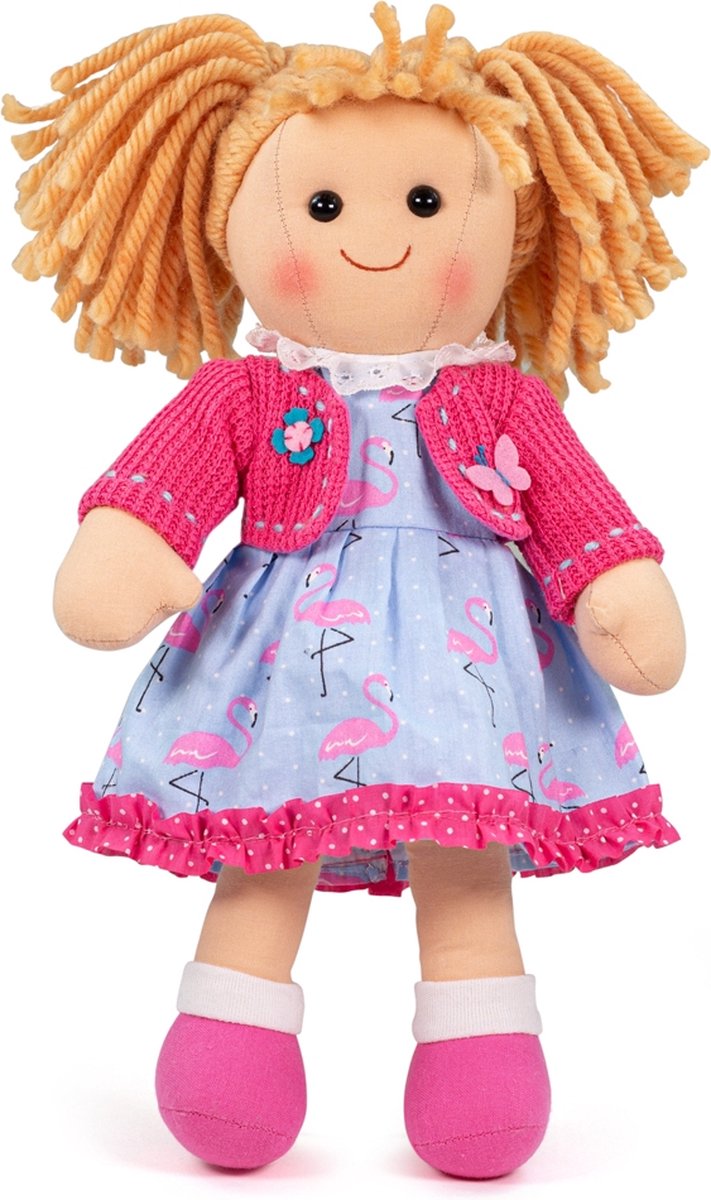 Bigjigs stoffen pop maggie 34 cm