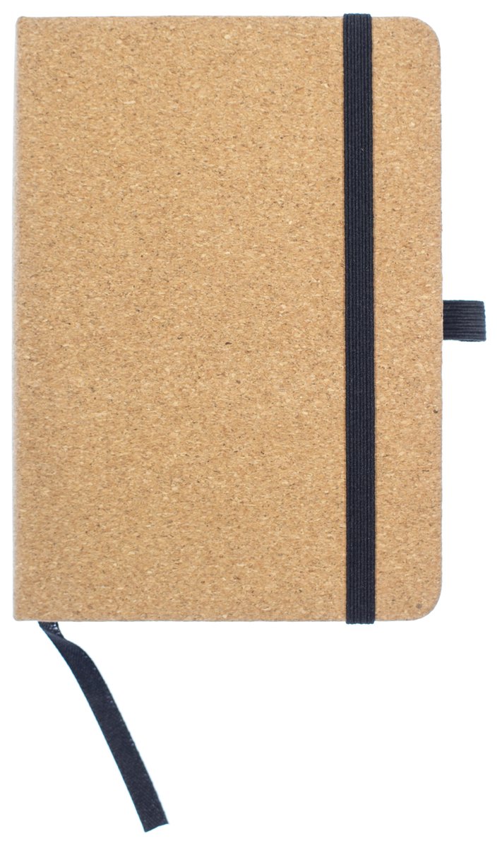 Quaderno Kangaro - a6 - sughero - con riga - con elastico, nastro e portapenna - k-552321