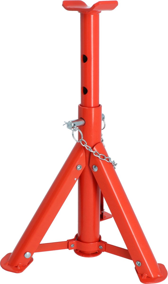 Soporte de eje Carpoint plegable - hasta 2000 kg - altura ajustable en 3 direcciones - 277 mm, 322 mm o 366 mm - plegable de forma compacta - certificado TüV GS