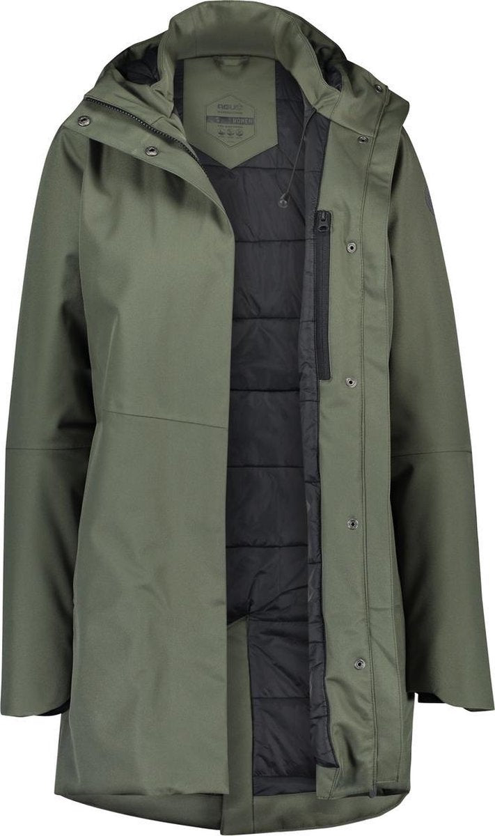 Agu clean winter regenjas urban outdoor dames - groen - l