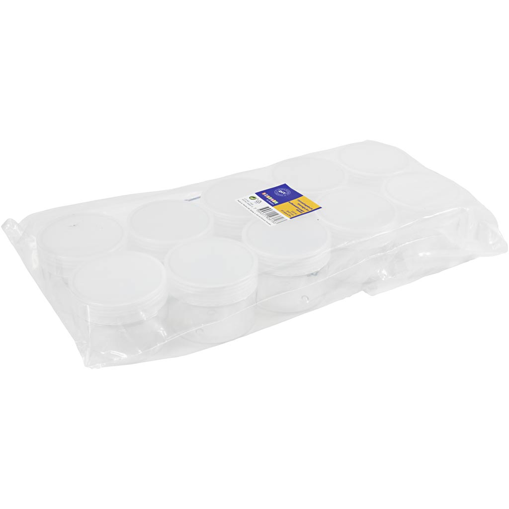 Https: www.cchobby.nl plastic-voorraadpotten-h-5-cm-d-6-5-cm-110-ml-10-stuk-1-doos