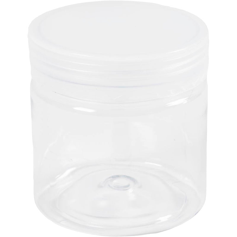 Barattoli portaoggetti in plastica Creativ Company, h: 7 cm, d 6,5 cm, 180 ml, 10 pezzi 1 scatola