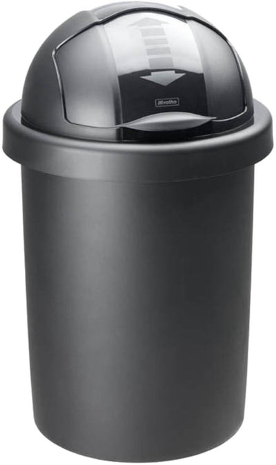 Rotho roll bob - waste bin - 30l - BPA free - black