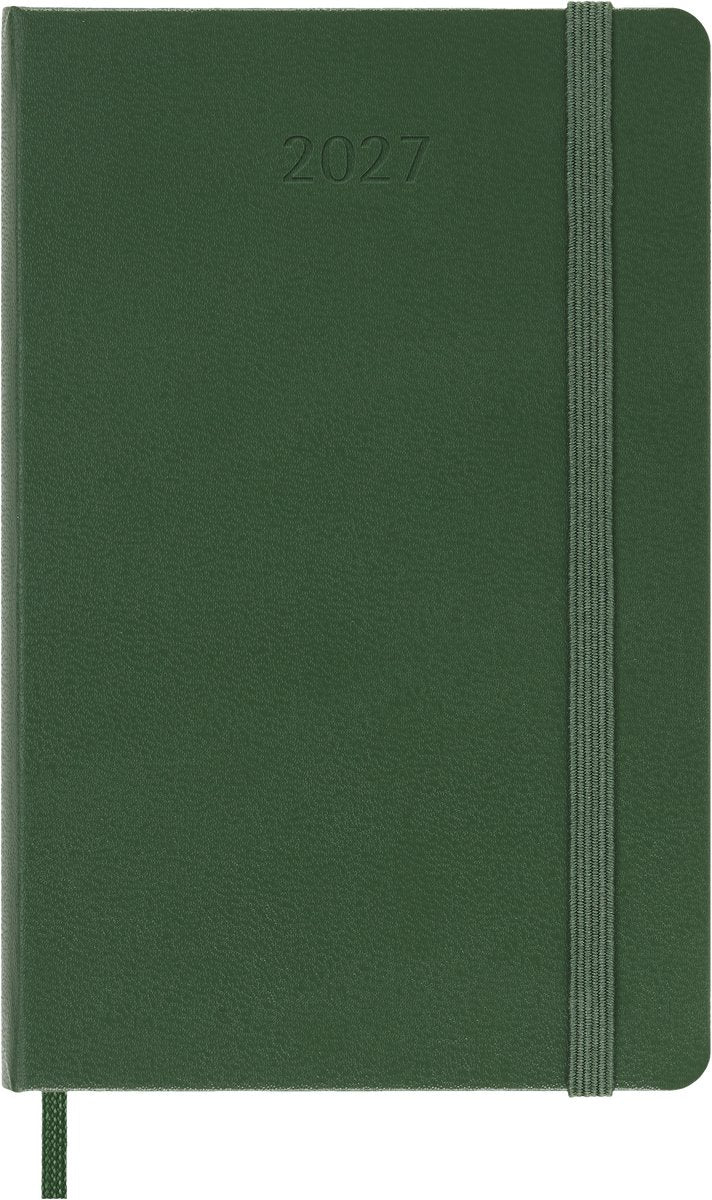 Moleskine 12 maanden agenda - 2027 - dagelijks - pocket - harde kaft - mirte groen