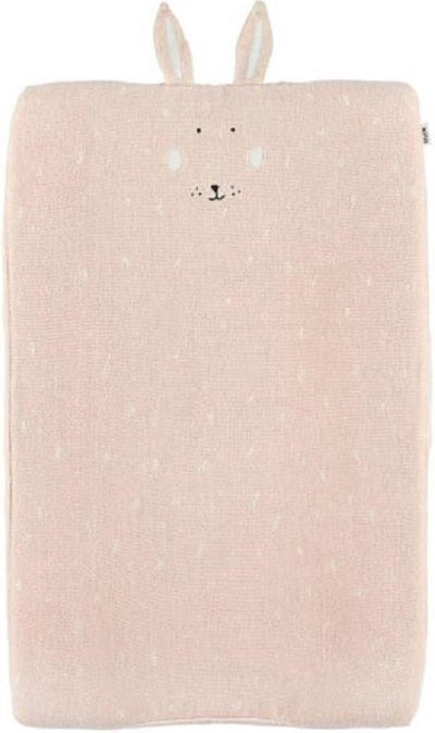 Trixie Funda para cambiador - mrs. Conejo - cambiador suave 70x45cm - 100% algodón orgánico - rosa