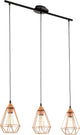 Eglo tarbes hanglamp - e27 - 79 cm - zwart koper