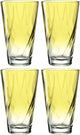 Vaso Leonardo twist 300ml amarillo - set 4