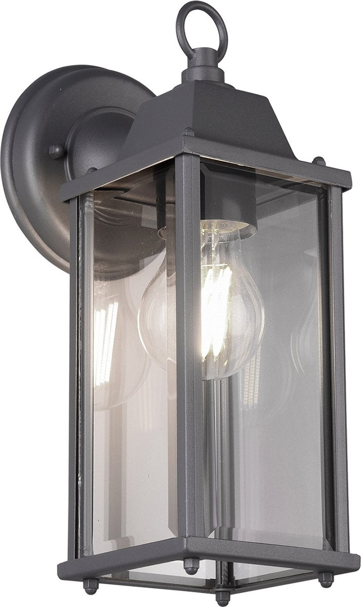 Trio olona - wandlamp - antraciet - excl. 1x e27 4 w - wandmontage - buitenverlichting - ip23