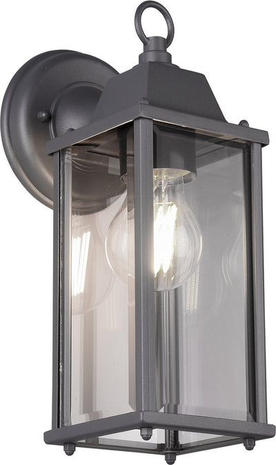 Trio olona - lámpara de pared - antracita - excl. 1x e27 4 w - montaje en pared - iluminación exterior - ip23
