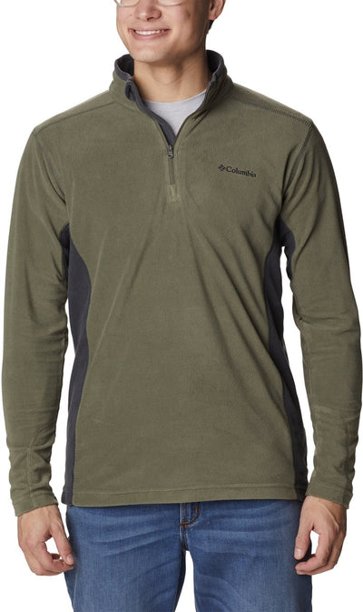 Maglione outdoor Columbia klamath range™ ii con mezza zip da uomo - verde pietra, squalo