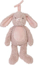 Peluche felice cavallo coniglio rosi music - rosa antico - regalo per bambini