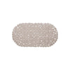 Tappetino da bagno Wicotex antiscivolo pietre 68x35 cm tortora