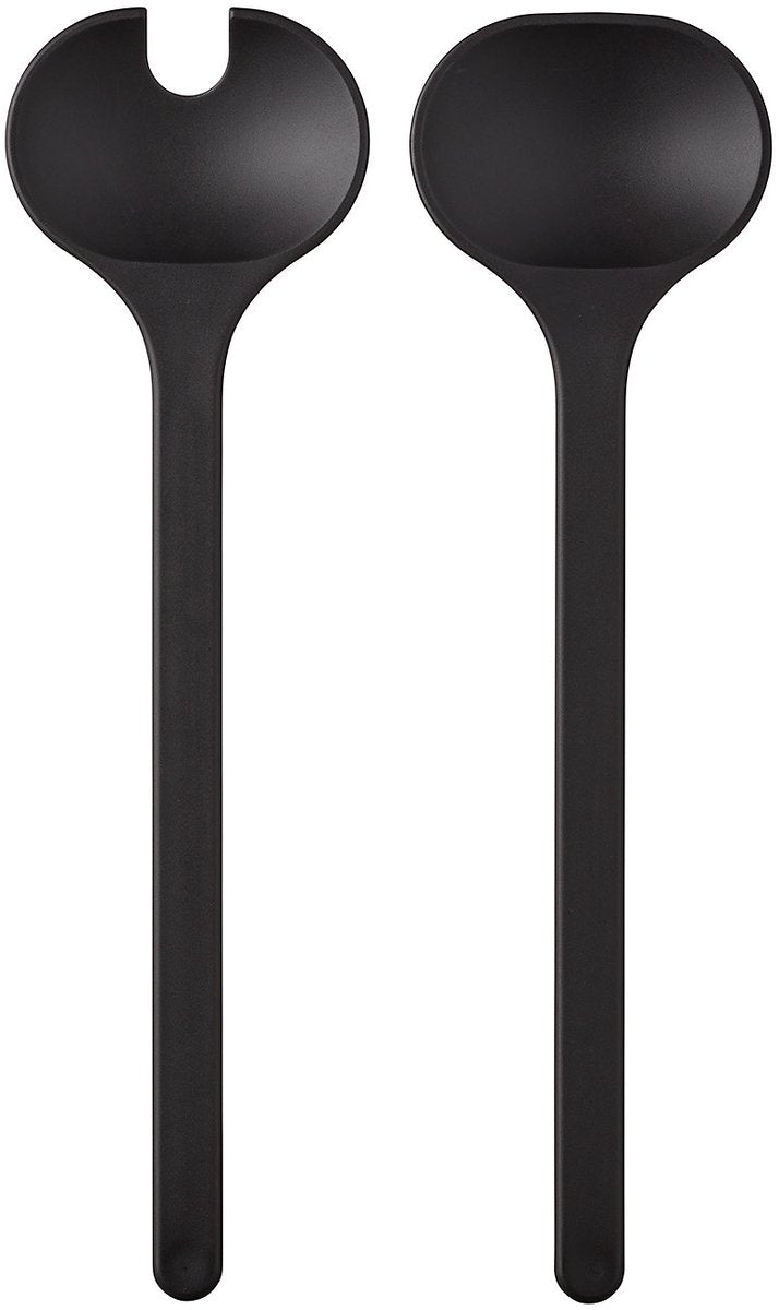 Posate da insalata Mepal silueta - 2 pezzi - posate da insalata - nero nordico