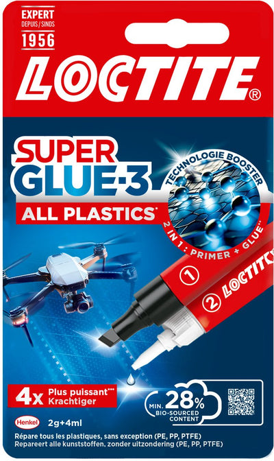 Loctite 1069855 - todos los plásticos 2g + 4ml | 6 piezas