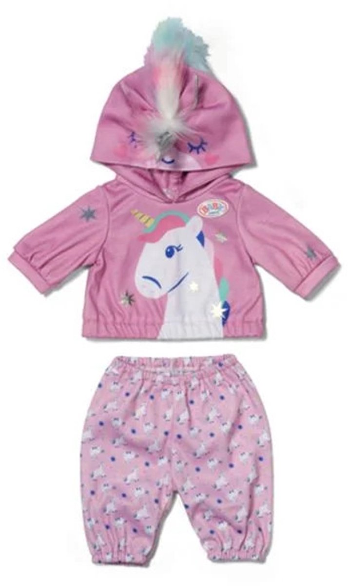 Conjunto bebe nacido unicornio 43 cm | 2 piezas