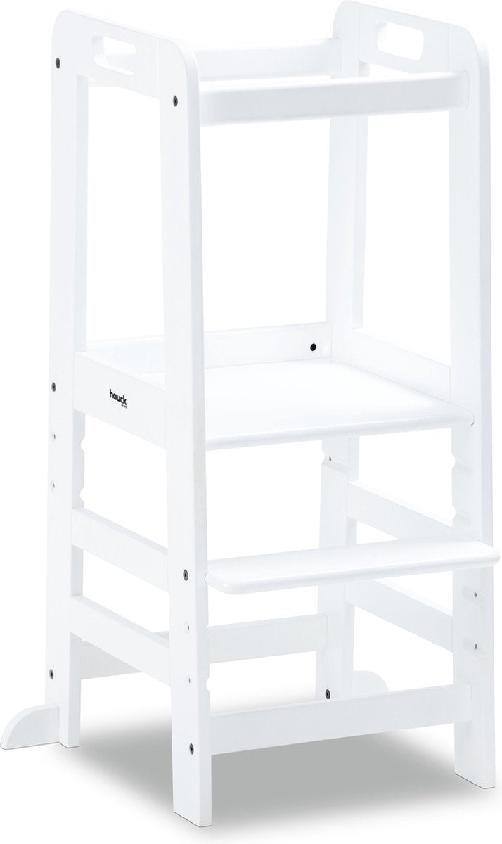 Hauck learn n explore - learning tower - step - fsc® mix certified beech wood - white
