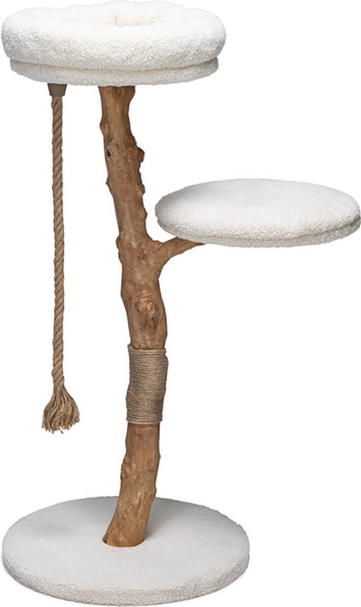 Designed by lotte scratching post vilja - cat scratching post - with rope - teddy fabric - wood jute - 110x50 cm